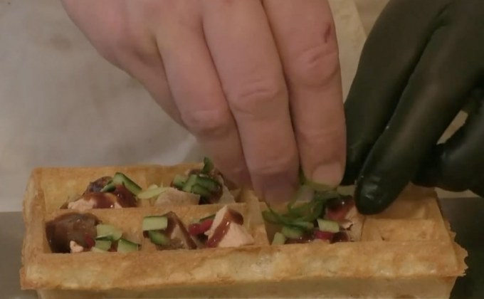 วาฟเฟิลราดฟัวกราส์เป็นที่นิยมในเบลเยียม