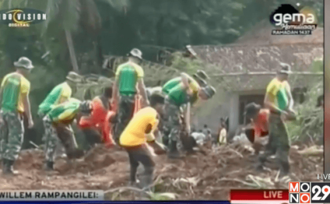 เหตุน้ำท่วม-ดินถล่มในอินโดฯ ตายเพิ่มเป็น 43 คน