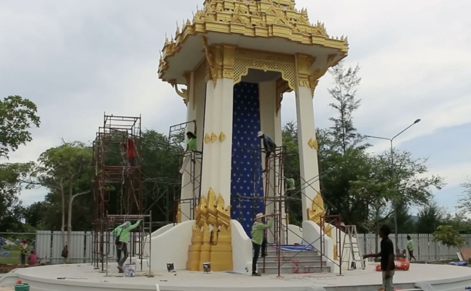 พระเมรุมาศจำลองนราธิวาสเสร็จสมบูรณ์