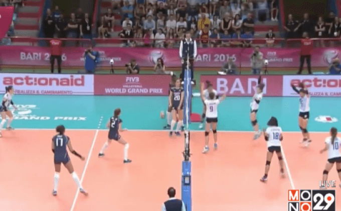 นักตบสาวไทยชนะอิตาลี 3-2 เซต