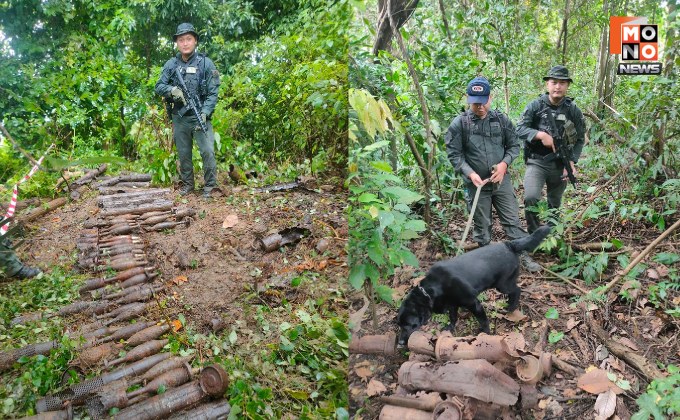 นย. สร้างถนนเลียบชายแดนไทย-กัมพูชาเร่งด่วน 15 กม. ส่งกำลังบำรุง พบวัตถุระเบิด-ทุ่นระเบิด อื้อ