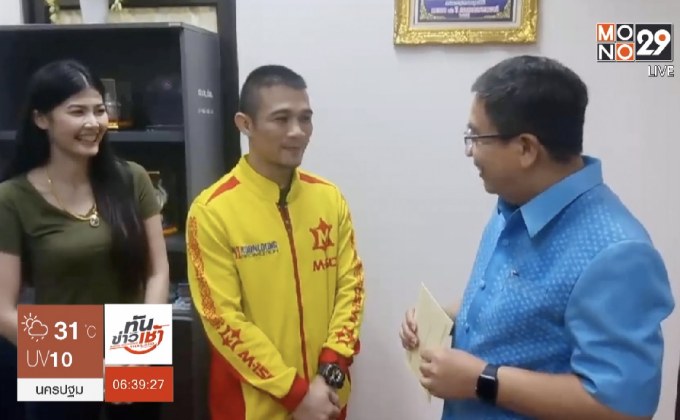 “แหลม-จ๊ะจ๋า” ตระเวนแจกการ์ดงานแต่งที่ชุมพร