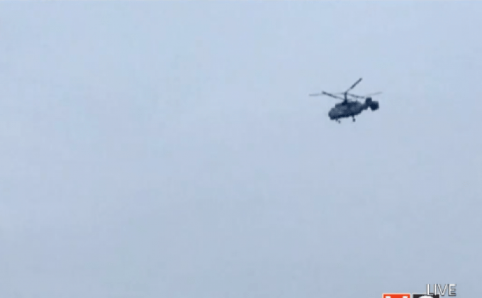 เฮลิคอปเตอร์สำรวจทางทะเลจีนตกขณะปฏิบัติหน้าที่