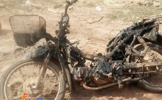 เหตุขู่เผารถแต่เกิดพลาดเผาทั้งรถและคน จ.บึงกาฬ