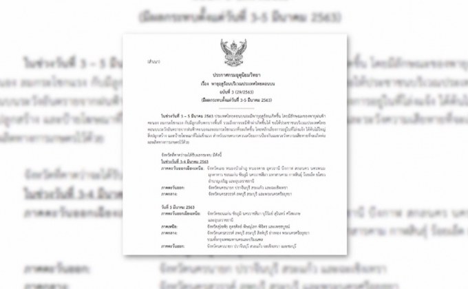 อุตุฯเตือนรับมือพายุฤดูร้อน