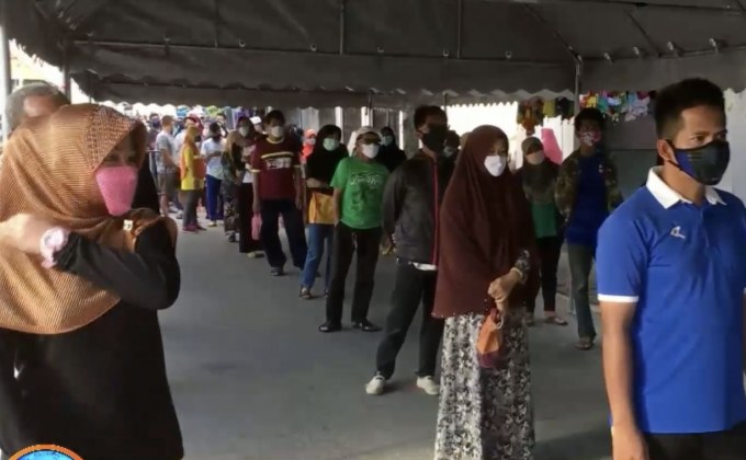 นราธิวาสวางมาตรการเข้มคุมตลาดช่วงรอมฎอน ป้องกันโควิด-19