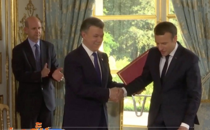 โคลัมเบีย-ฝรั่งเศสลงนามข้อตกลงความร่วมมือทวิภาคี