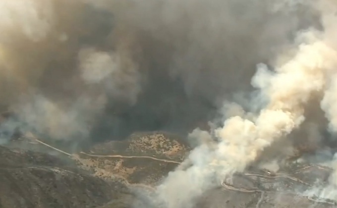 ไฟป่าลุกลามในรัฐแคลิฟอร์เนียของสหรัฐฯ