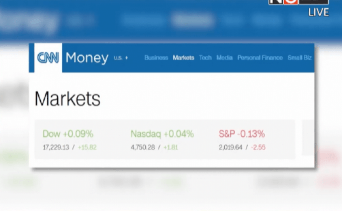 ดัชนีดาวโจนส์ปิดบวก 15.82 จุด