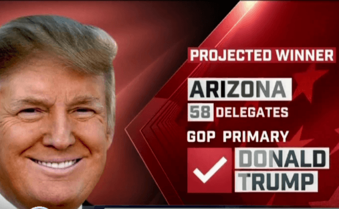 ทรัมป์-คลินตัน ชนะเลือกตั้งในรัฐอริโซนา สหรัฐฯ
