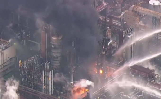 เพลิงไหม้โรงงานเคมีในญี่ปุ่น