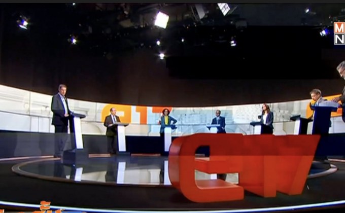 ตัวแทนพรรคของกาตาลุญญาถกอภิปรายรอบสุดท้ายก่อนเลือกตั้ง