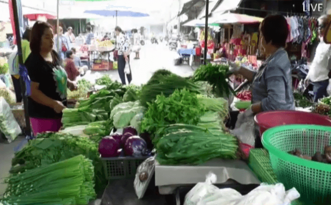 ผักขยับราคาขึ้นหลังได้รับผลกระทบจากภัยแล้ง