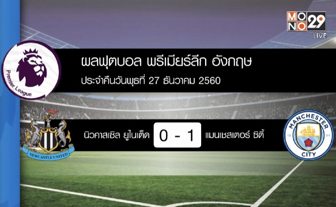 ผลฟุตบอลพรีเมียร์ลีก อังกฤษ