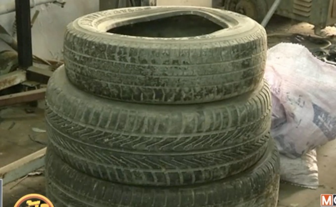 เครื่องผลิตน้ำมันจากยางรถยนต์ที่ใช้แล้ว