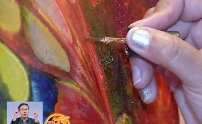 นิทรรศการภาพวาดจากเครื่องสำอางในอินเดีย