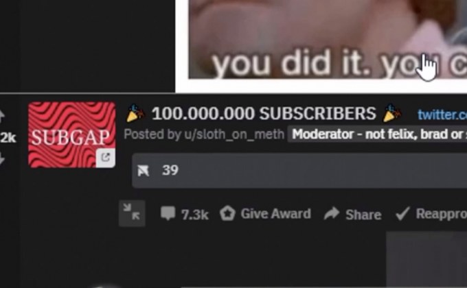 PewDiePie มีผู้ติดตามครบ 100 ล้านคน