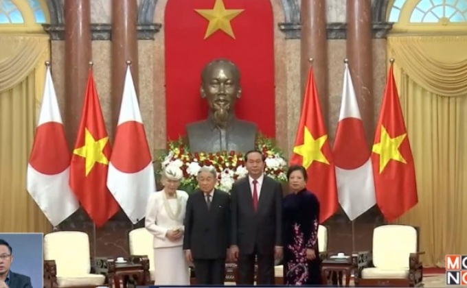 เวียดนามถวายการต้อนรับจักรพรรดิญี่ปุ่น