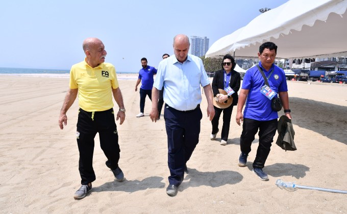 “เมห์ดี้ ทาจ” ปธ.ฟุตซอล- บอลชายหาด เอเอฟซี ตรวจสังเวียน “AFC Beach Soccer Asian Cup 2023”