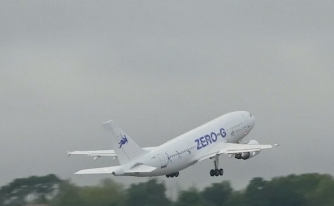 จำลองสภาพไร้น้ำหนักบนเครื่องบินแอร์บัส