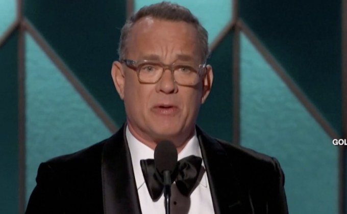 “ทอม แฮงก์ส” ได้รับการยกย่องบนเวทีลูกโลกทองคำ