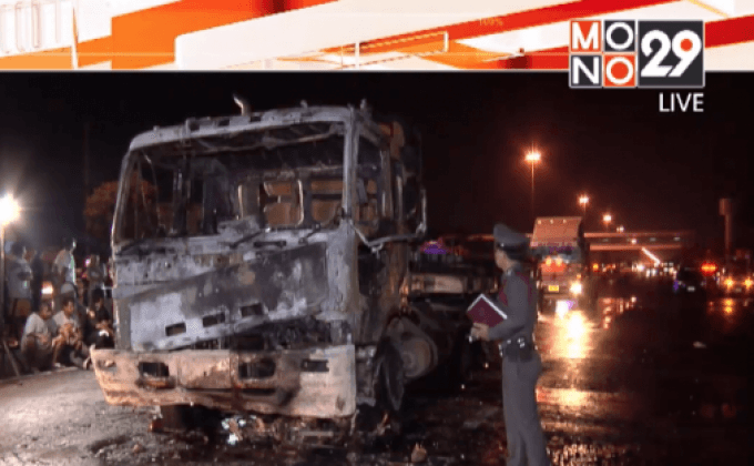 รถบรรทุกชนรถจยย. เสียชีวิต 1 คน