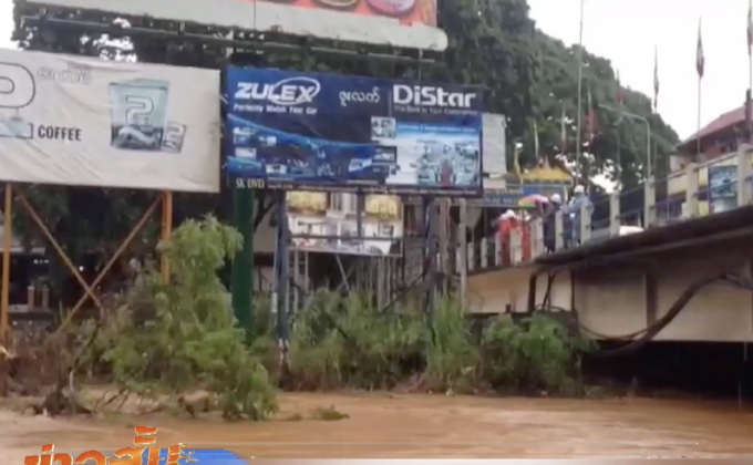 น้ำท่วมตลาดชายแดน อ.แม่สาย