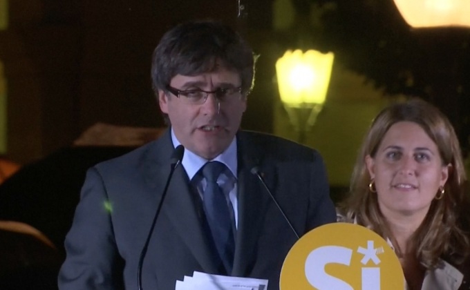 ผู้นำ “กาตาลุญญา” ชี้สเปนละเมิดสิทธิจัดลงประชามติ