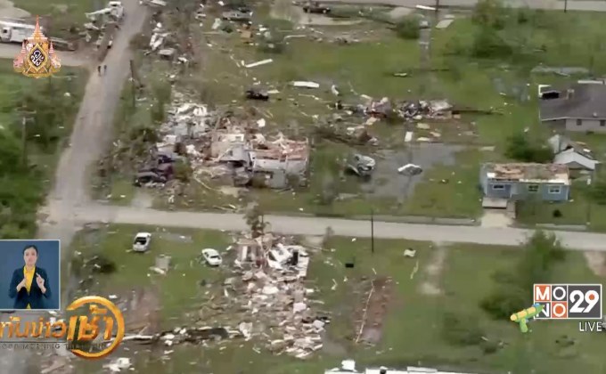 พายุทอร์นาโดโจมตีหนักรัฐเท็กซัส