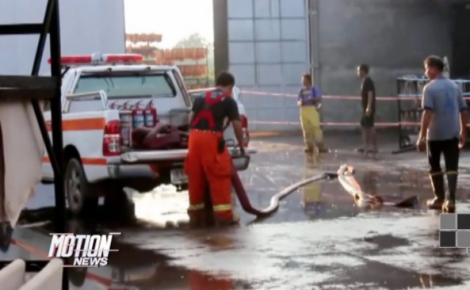 ไฟไหม้โรงงานแปรรูปยางพารา