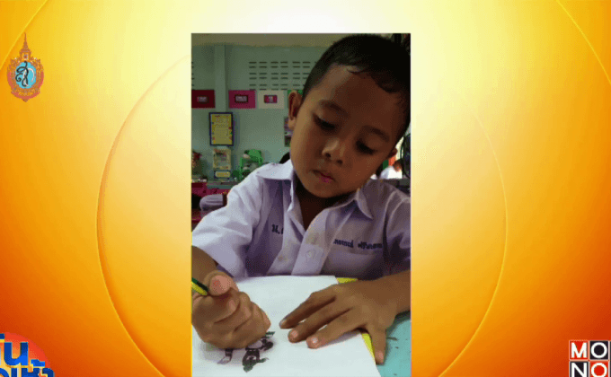 ทึ่ง! เด็กอนุบาลโชว์ฝีมือวาดภาพขั้นเทพ