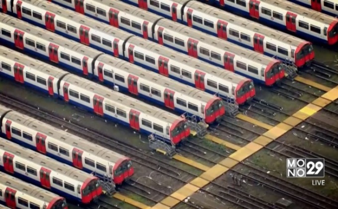 พนักงานรถไฟใต้ดินลอนดอนประท้วงหยุดงาน