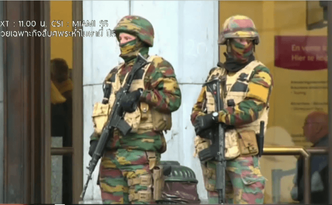 เบลเยียมคุมเข้มสถานีรถไฟหลังเหตุโจมตี