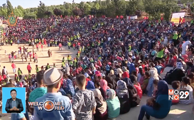 เลี้ยงอาหารเด็กกำพร้าพ่อหลังละศีลอดในจอร์แดน