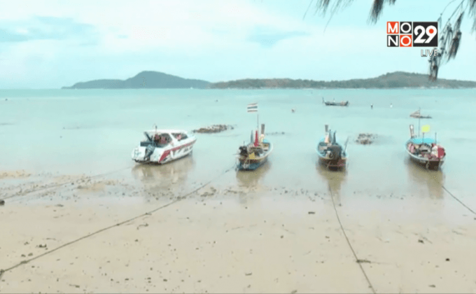 คลื่นซัดแนวกันคลื่นหาดราไวย์กว่า 30 เมตร