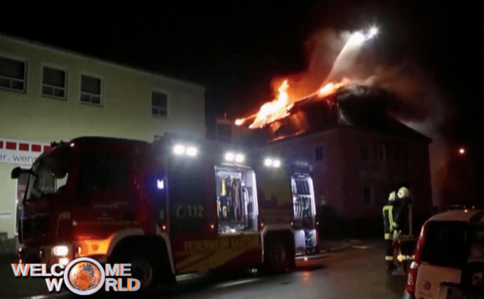 เพลิงไหม้ที่พักพิงผู้ลี้ภัยในเยอรมนี