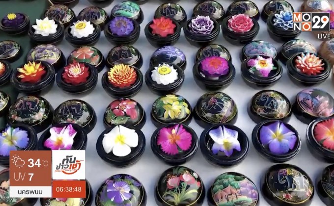 หนุ่มเมืองกาญฯแกะสลักสบู่สุดประณีตสร้างรายได้