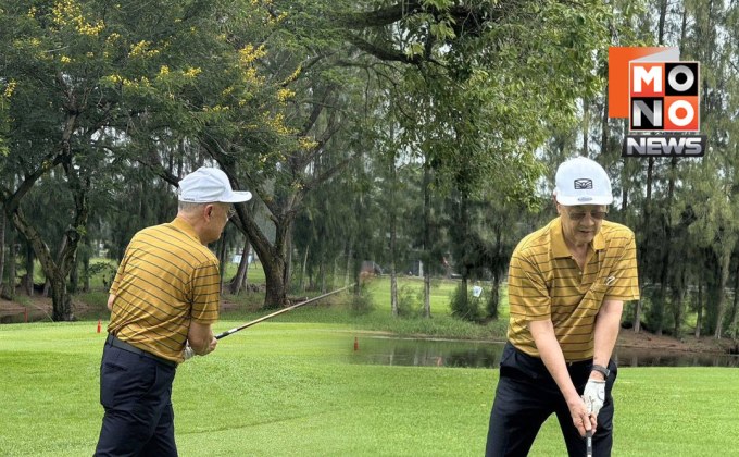 “ชัยเกษม” โชว์ฟิตกลางแดด ออกรอบกอล์ฟสยบข่าวลือป่วย