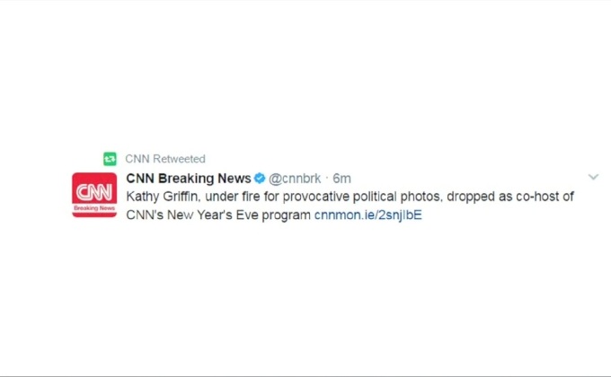 CNN ยกเลิกสัญญา “เคธี กริฟฟิน”