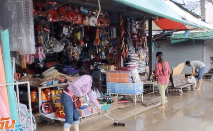 สถานการณ์น้ำท่วมหลายพื้นที่เริ่มคลี่คลาย