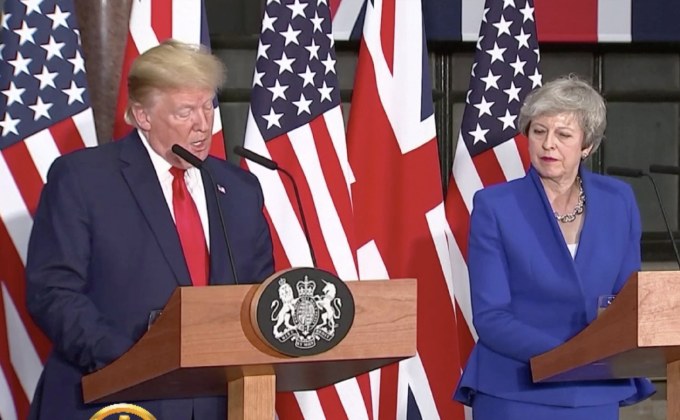 “ทรัมป์-เมย์” แถลงข่าวตอกย้ำ 2 ชาติพันธมิตร