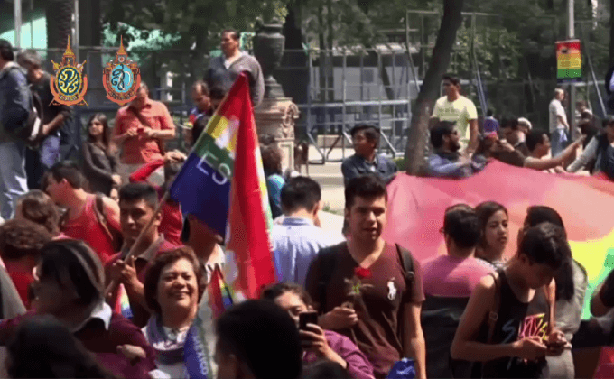 ประท้วงต้านการแต่งงานของคนเพศเดียวกันในเม็กซิโก