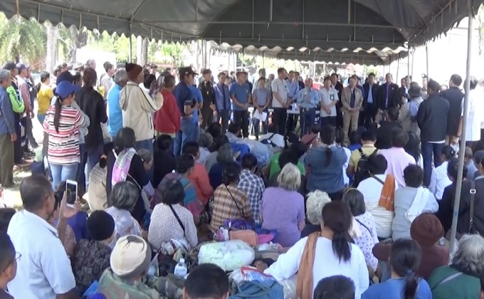 ผู้ชุมนุมเรียกร้องเงินชดเชยสร้างเขื่อน จ.สุรินทร์ สลายตัว