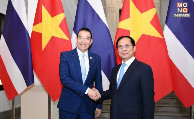 “มาริษ” เยือนเวียดนามทางการ หารือ รมว.กต.เวียดนาม ร่วมกันผลิตสินค้าสู้ตลาดโลก ขณะที่ รมว.กต.เวียดนาม หนุนไทยปราบขบวนการคอลเซ็นเตอร์