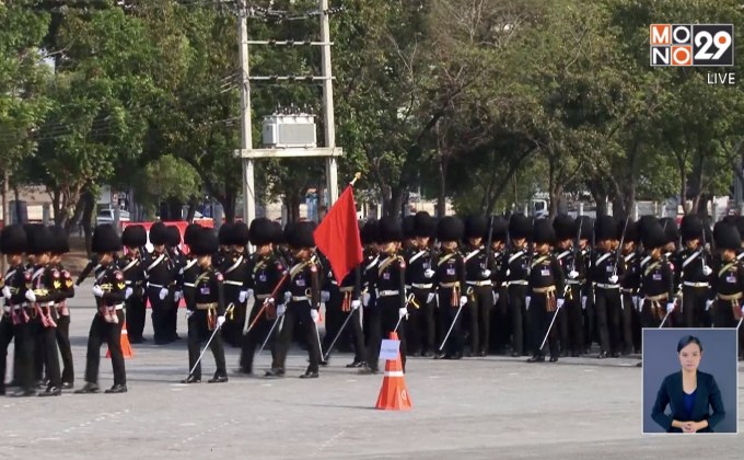 ซ้อมริ้วขบวนที่3 พระราชพิธีบรมราชาภิเษก แบบรวมครั้งแรก