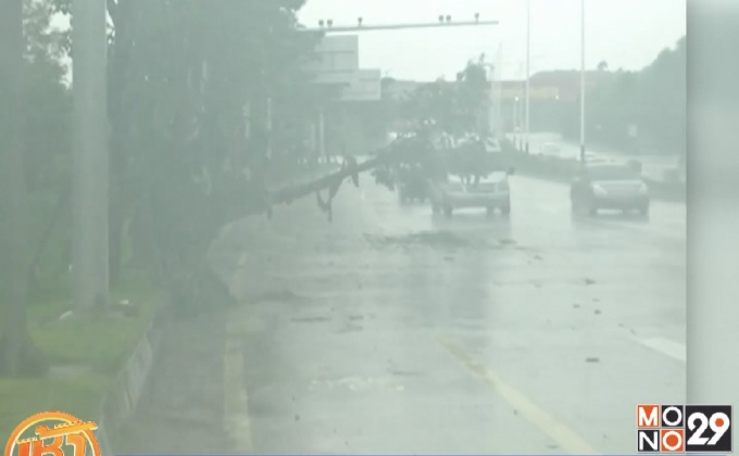 พื้นที่ทางใต้ของจีนเผชิญพายุเมอร์บุก