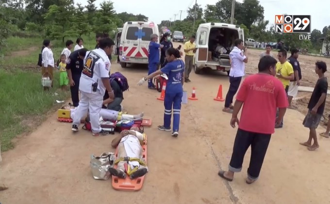 พื้นอุโบสถวัดป่าอุบลแก้วทรุดตัว เจ็บ 23 คน