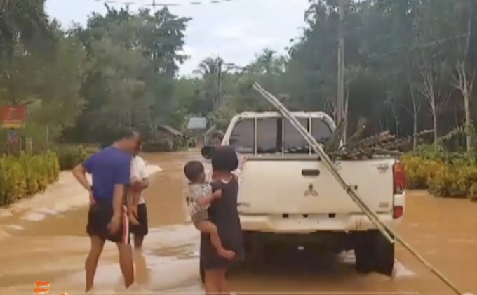 น้ำท่วมหลายจังหวัดภาคใต้-เตือนเฝ้าระวังใกล้ชิด