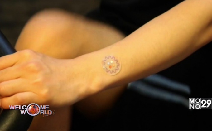 อุปกรณ์วัดค่าสุขภาพจากเหงื่อ