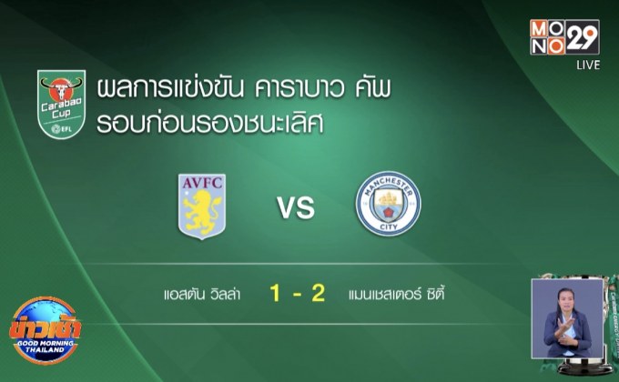 ผลการแข่งขันฟุตบอลคาราบาวคัพ รอบชิงชนะเลิศ